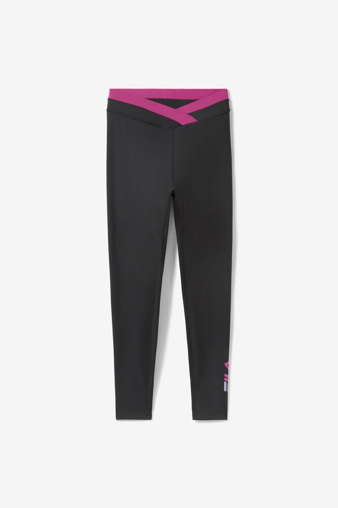 Fila Naisten Housut Peerless 7/8 Legging Mustat - UCYI-43697